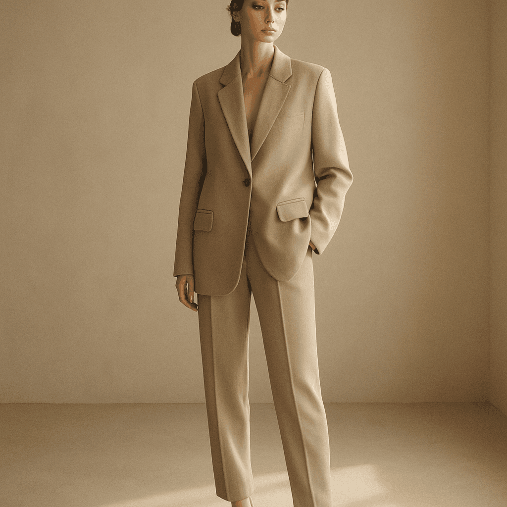 Editorial de moda mostrando una prenda de segunda vida cuidadosamente seleccionada